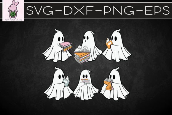 Cute Boo Ghost Read More Books SVG