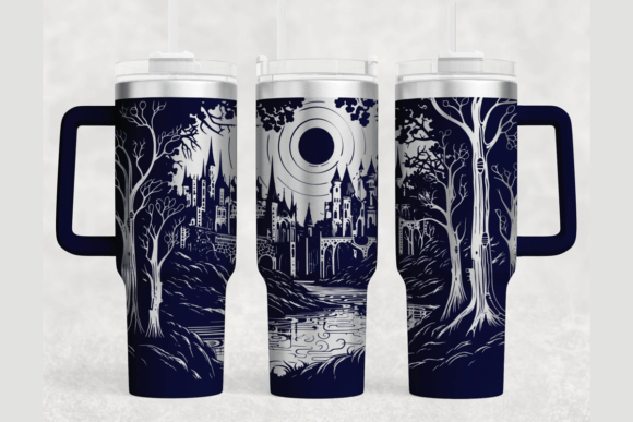 Elven Kingdom 40oz Laser Tumbler Wrap