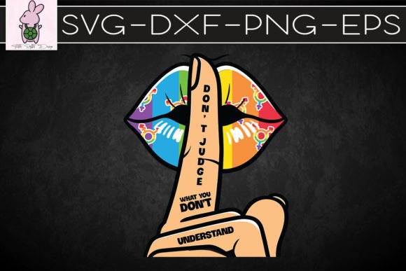 LGBT Pride Lips SVG