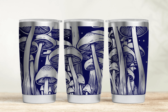 Mushroom Wrap SVG for Tumblers