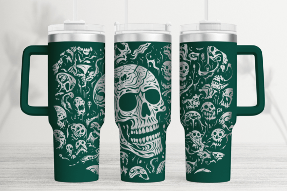 Nightmare Skull Tumbler Wrap