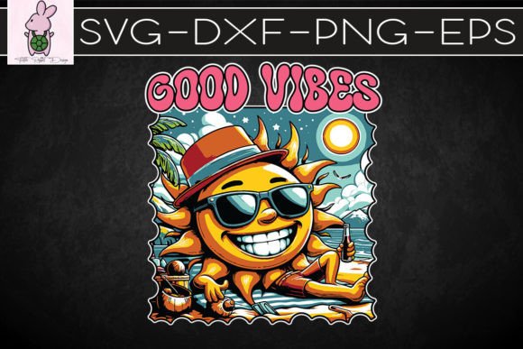 Relax on a Beach Good Vibes SVG