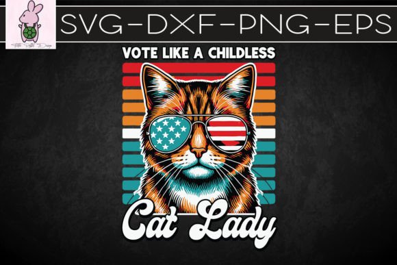 Retro Like a Childless Cat Lady SVG