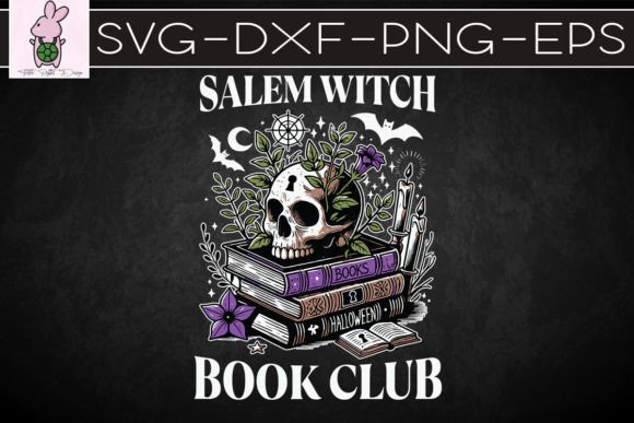 Salem Witch Book Club Spell SVG