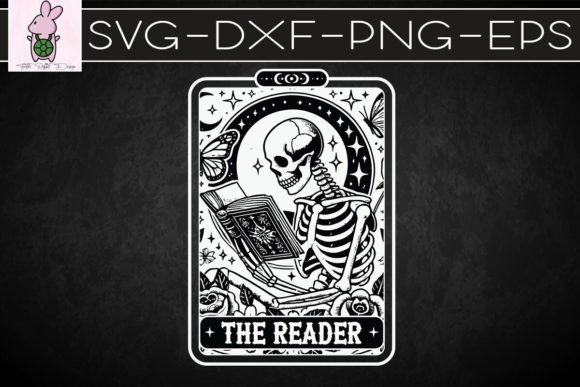 Skeleton Reading Book SVG