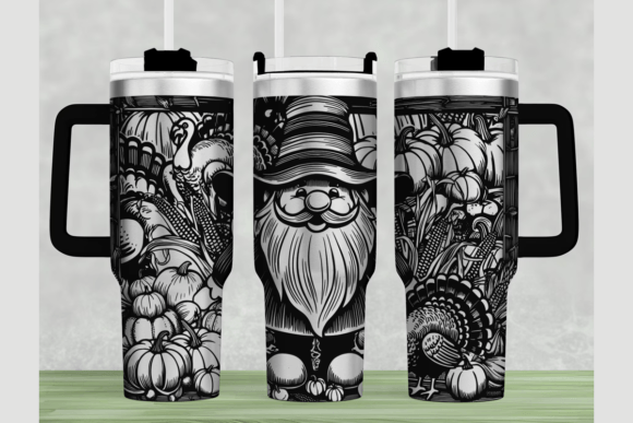 Thanksgiving Gnome Tumbler Wrap