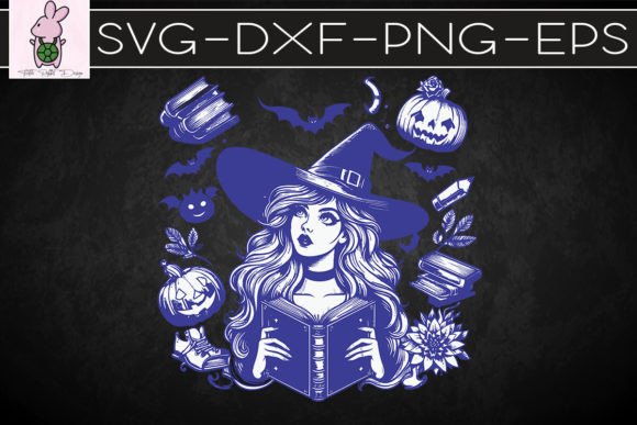 Witch Book Club Cowgirl Spell Cast SVG